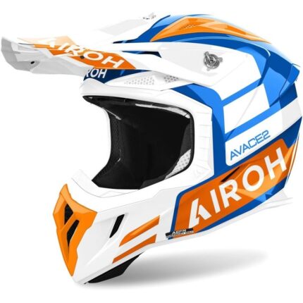 Casco de Motocross Airoh Aviator Ace 2 Naranja Brillo