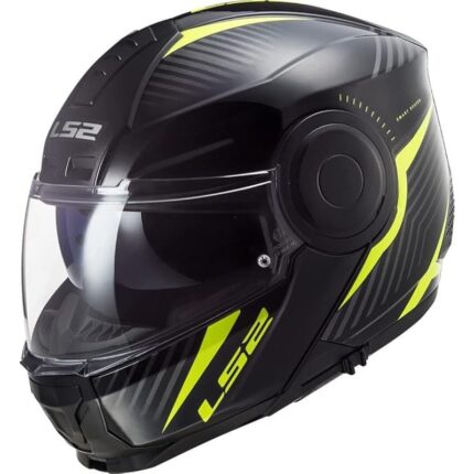 Casco Modular LS2 FF902 Scope II Skid Negro/Amarillo